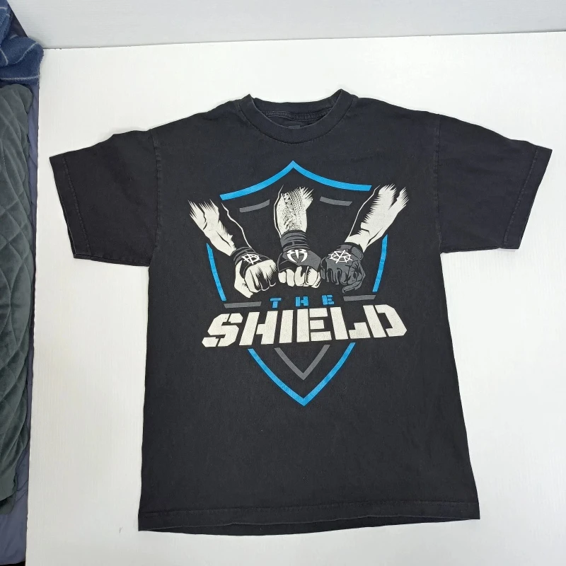 

WWE The Shield Printed T-shirt Men's and Women's Summer Leisure Sports Pure Cotton Comfortable Breathable Short Sleeves