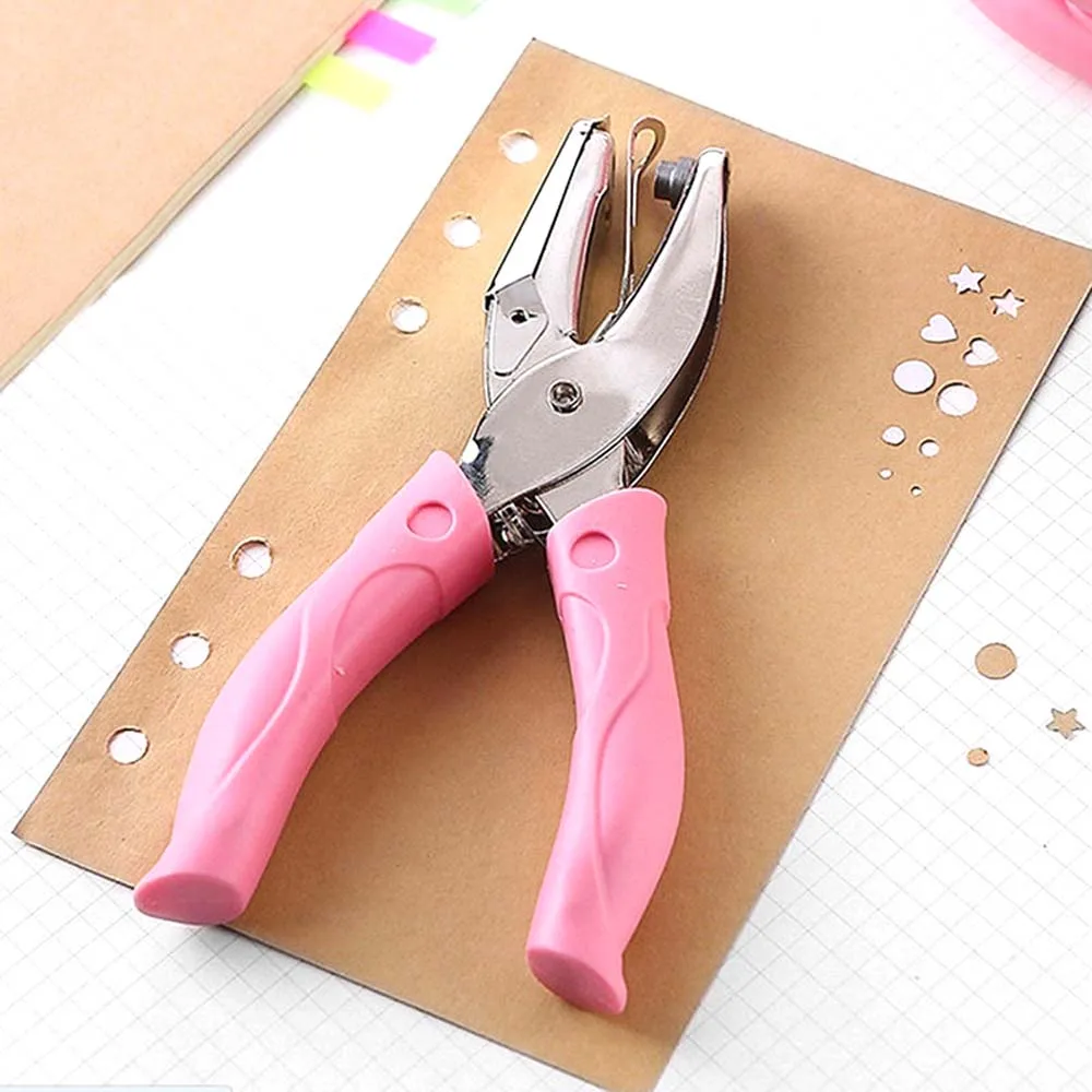 Puncher DIY Single Hole With Soft-Handled Border Scrapbooking Hole Punch School supplies Office Binding Stationery Paper Cutter