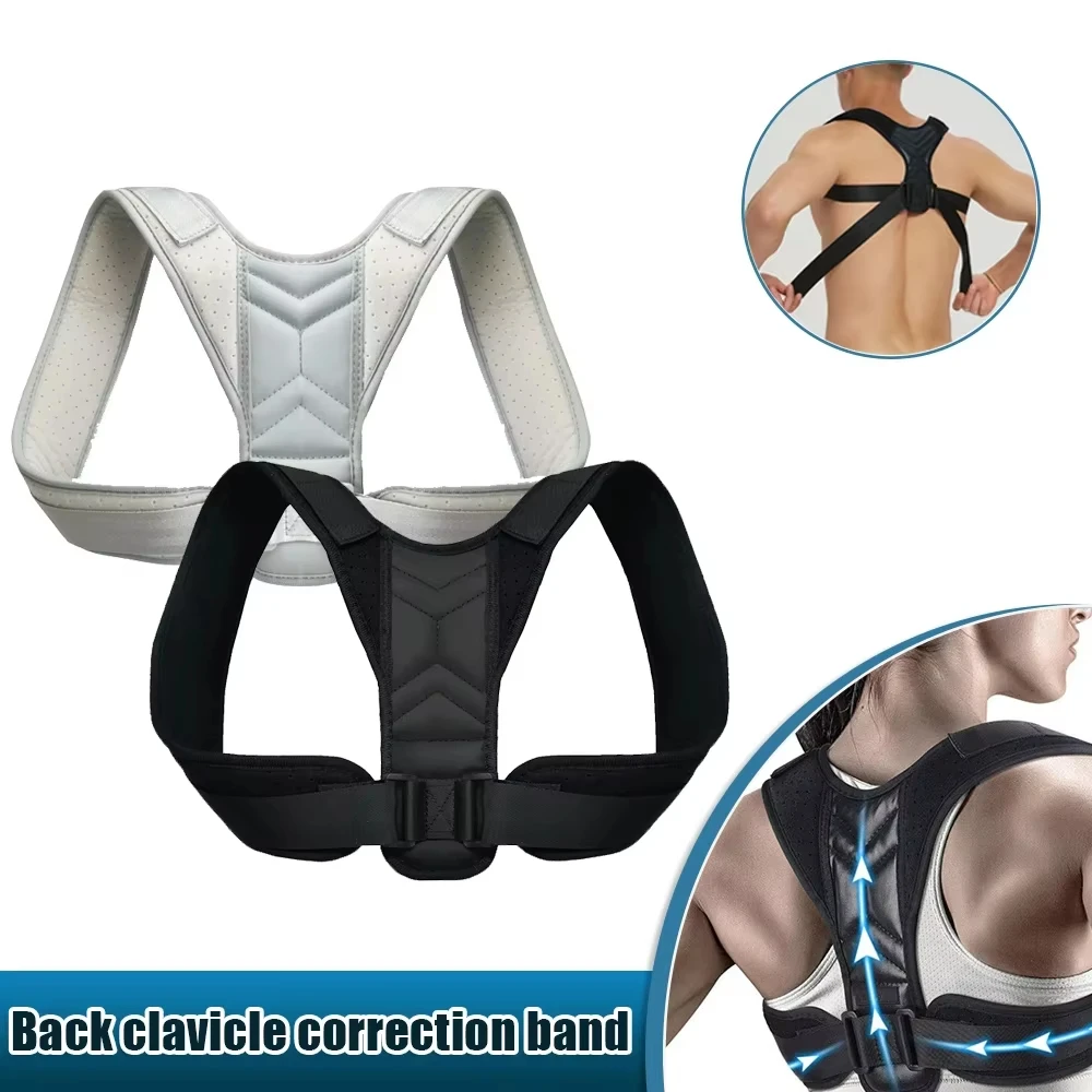 Adjustable Back Posture Corrector Neck Brace Training Equipment Home Office Man Woman Postura Shoulder Support Correction Belt