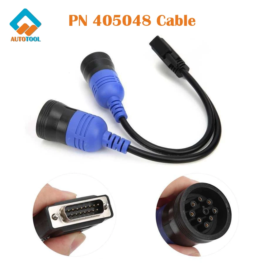 

PN 402048 6Pin 9pin Y Deutsch Adapter for USB Link 125032 Nexiq 2 Diesel Truck PN 405048 To DB15 PIN Male OBD Connector Cable