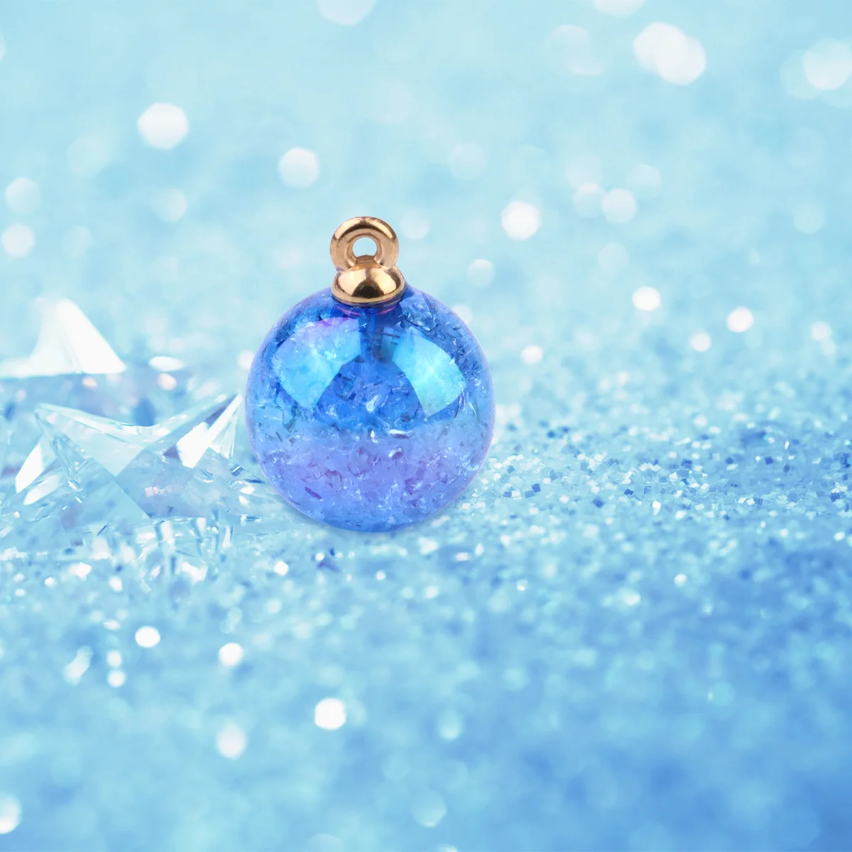 50 Pcs Bead Pendant Resin Acrylic Jewelry Supplies Colorful Craft DIY Projects Charm Accessories Necklace Earring Bracelet