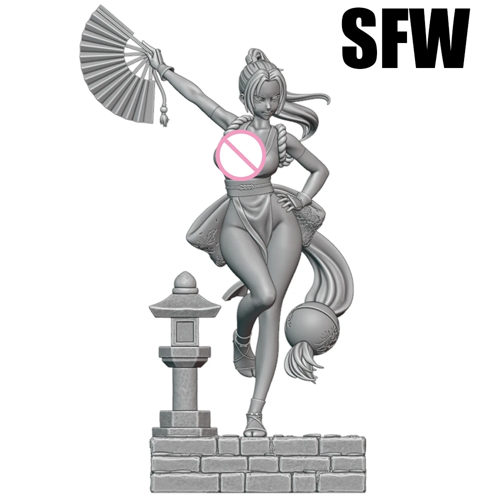 1:24 벨 파이터 섹시 레이디 NSFW 인형 3D 프린팅 모델 레진 미도색 피규어 모델 키트 차고 Gk 키트 조립식 DIY 장난감