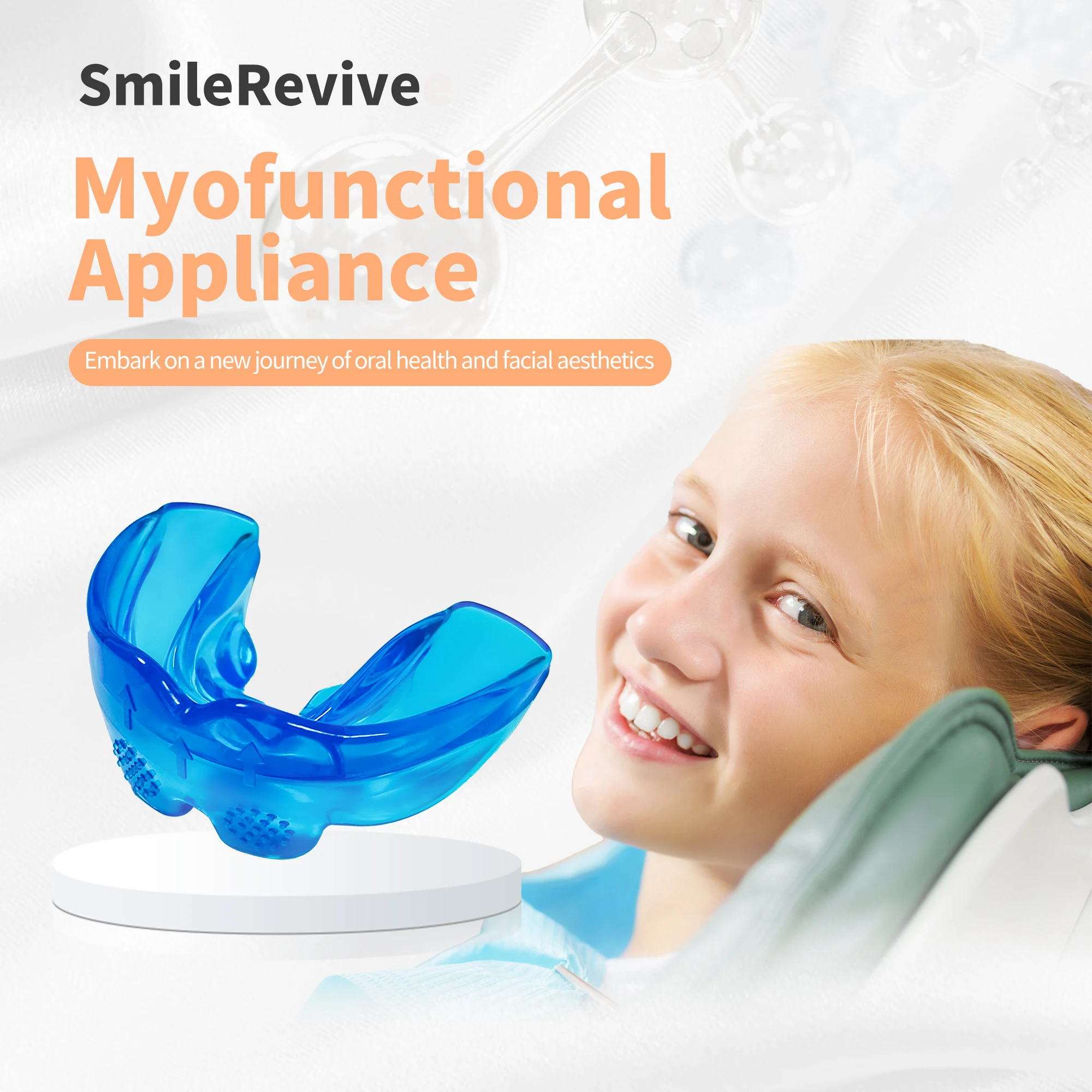 

SmileRevive Myofunctional Appliance Over Bite Class II for 8-12 years old）