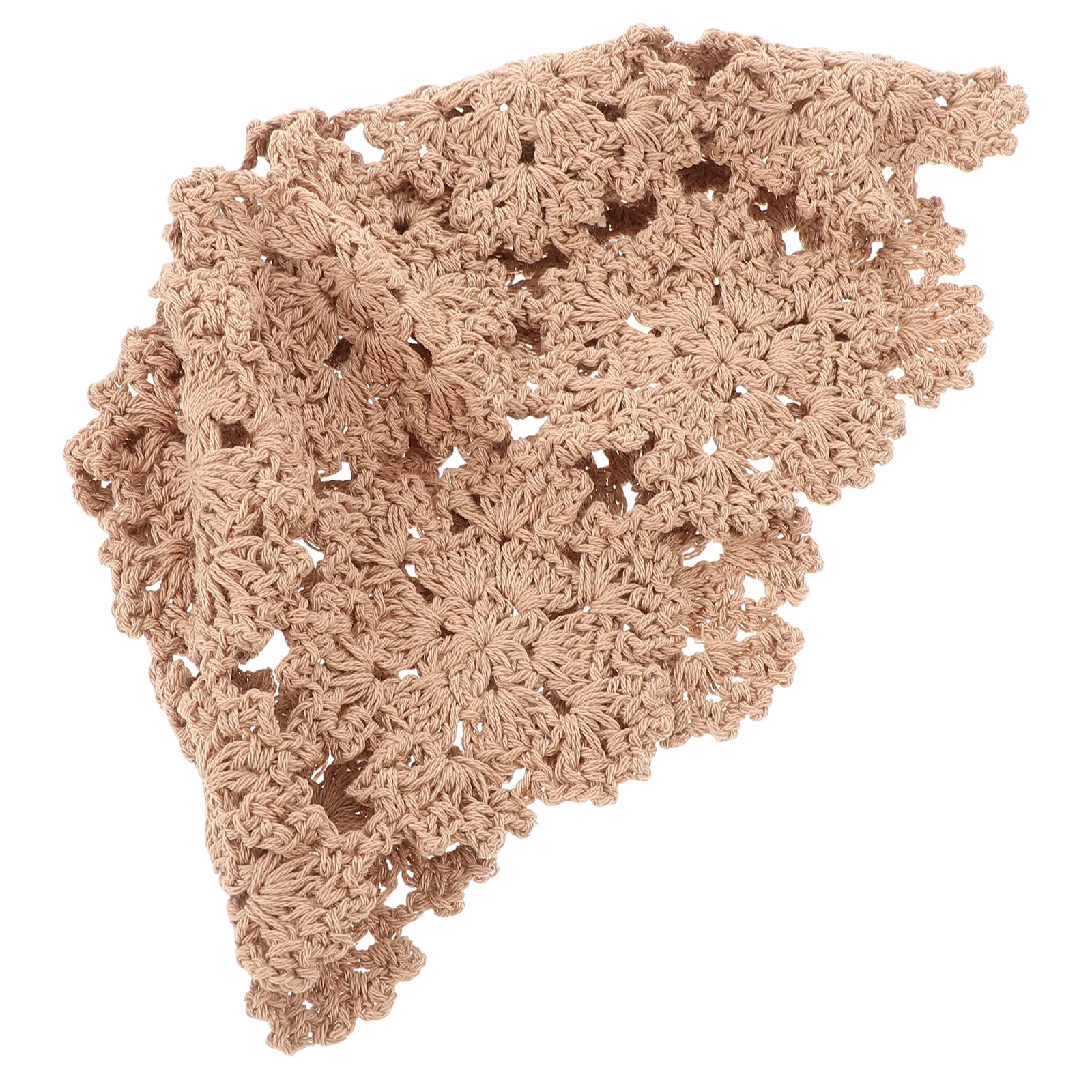 

Summer Women Knitted Hat Thin Lightweight Hollow Crochet Beach Bucket Hat For Sun Protection Outdoor Vintage Hair Bandana