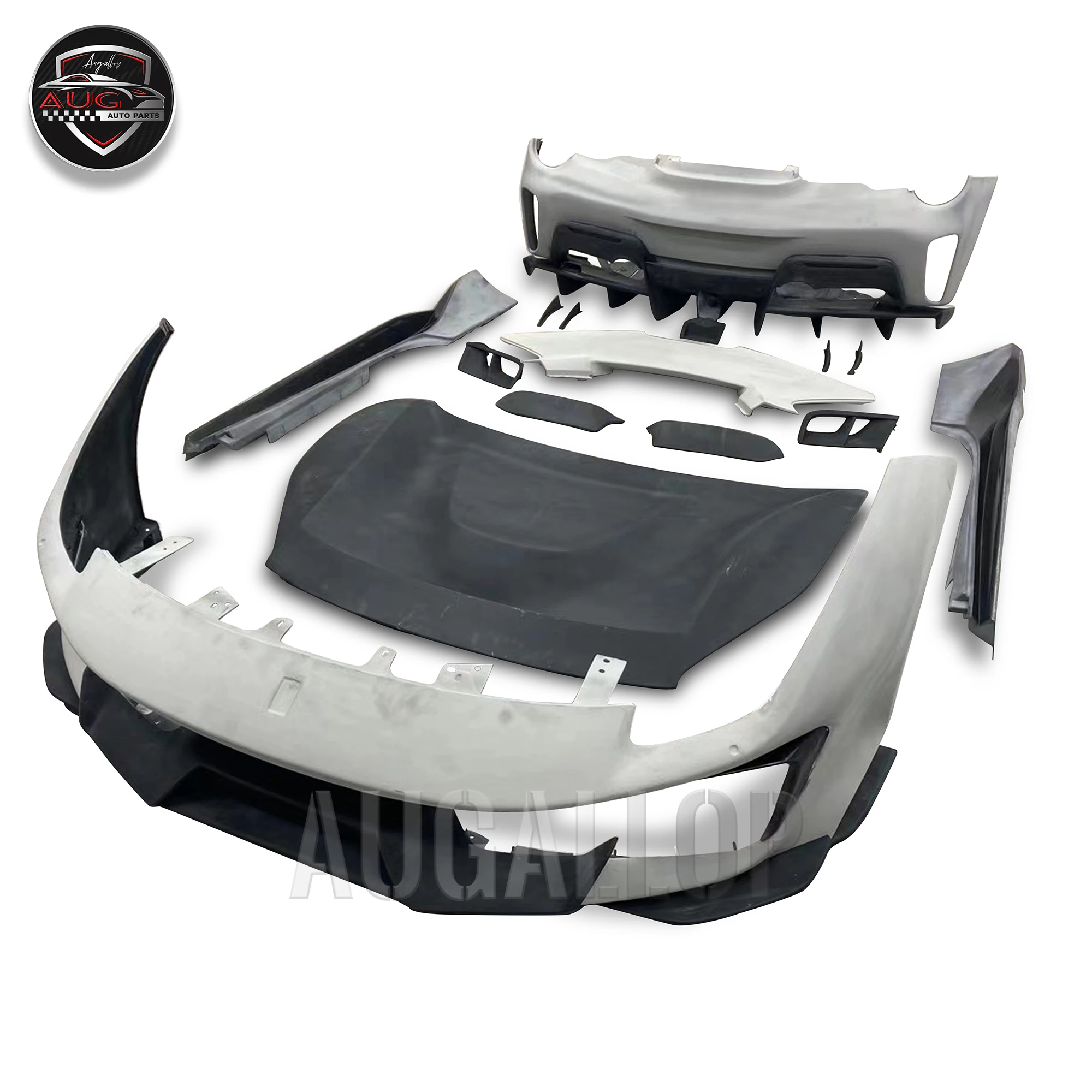 

AUG Body Kit For Ferrari 488 Upgrade Pista Bumper Body Kit Front Bumper Rear Bumper Hood Side Skirts Dry Carbon Fiber