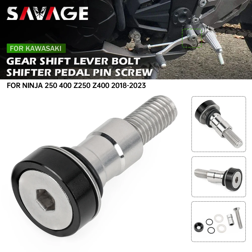 Gear Shift Lever Bolt For KAWASAKI Z250 Z400 NINJA 250 400 2018-2023 Motorcycle Accessories Left Shifter Screw Pedal Pin