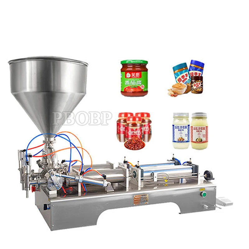 

Double Heads Semi-Automatic Paste Liquid Honey Machine Versatile Bottles Gravity-Oriented Milk Cream Other Beverages/Creams