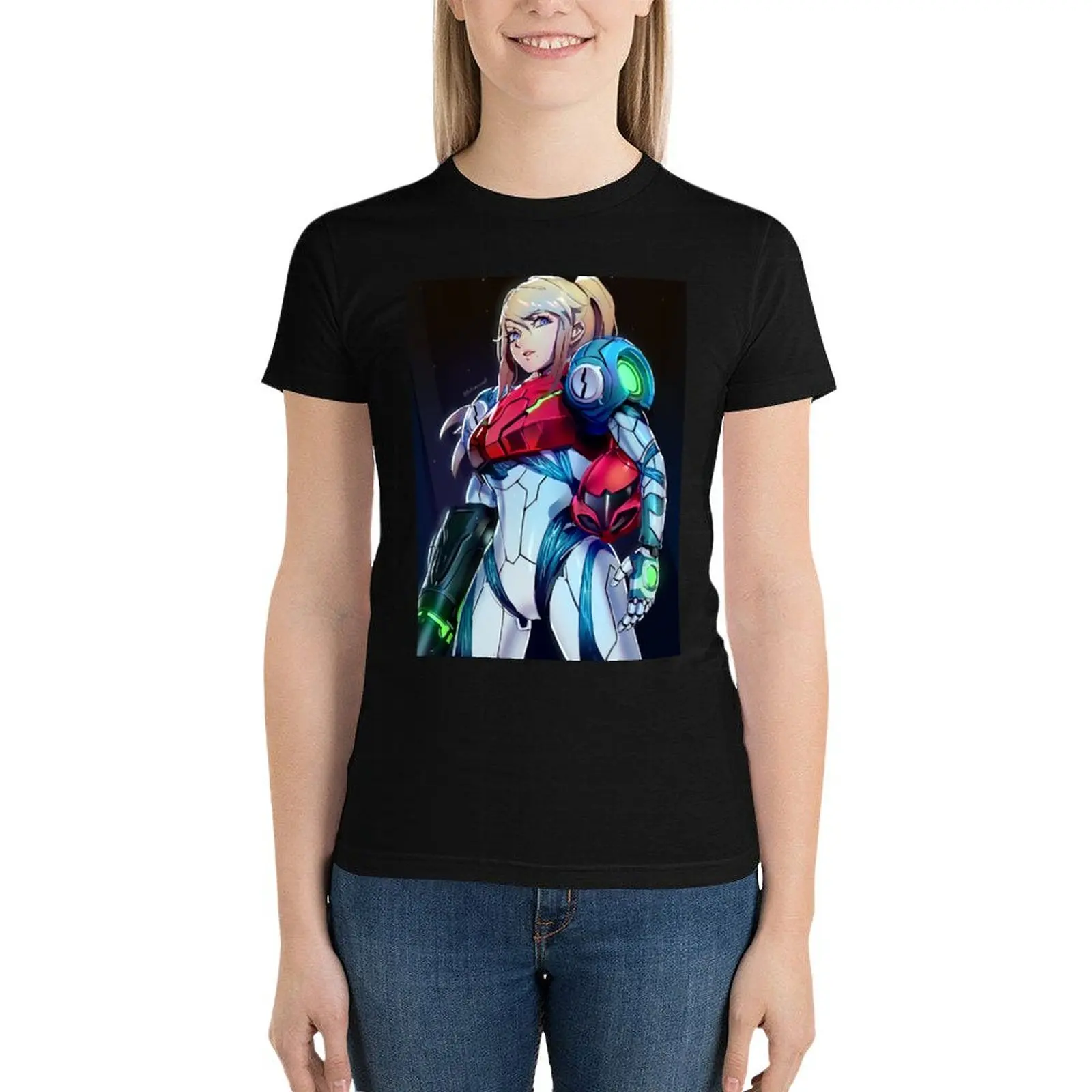 

Metroid Dread Samus T-Shirt tees vintage clothes tshirts for Women