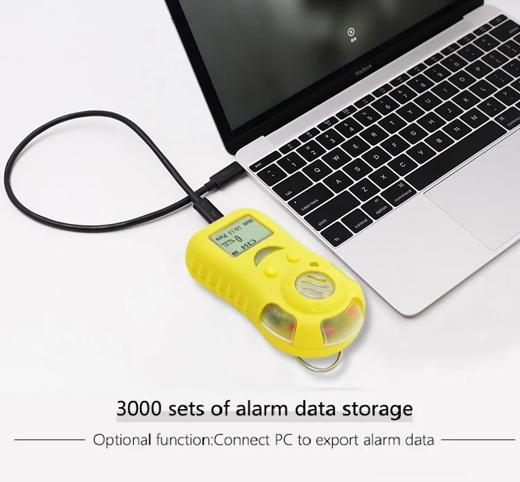 ATEX 휴대용 PH3 미터 충전식 스마트 포스핀 가스 누출 경보 탐지기