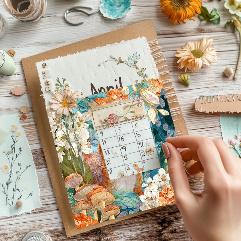 ชุดกระดาษสมุดภาพขนาด 6x6 นิ้ว (36 แผ่น): ลายงานฝีมือสำหรับงานสมุดภาพ, โอริกามิ, สมุดแพลนเนอร์ และงาน DIY การ์ด