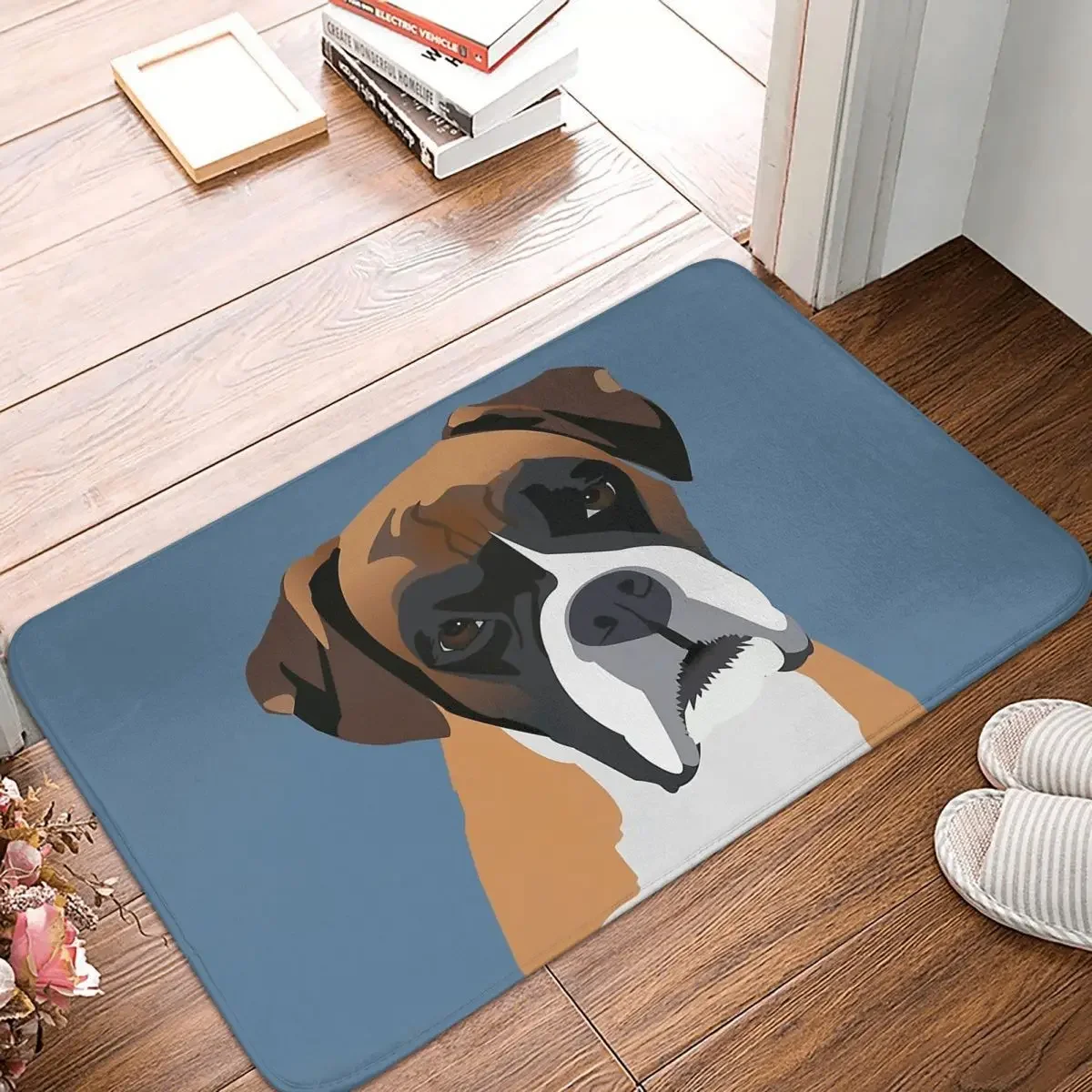 Dog Doge Cute Non-Slip Carpet Boxer Doormat Living Room Bath Mat Entrance Door Decor Rug