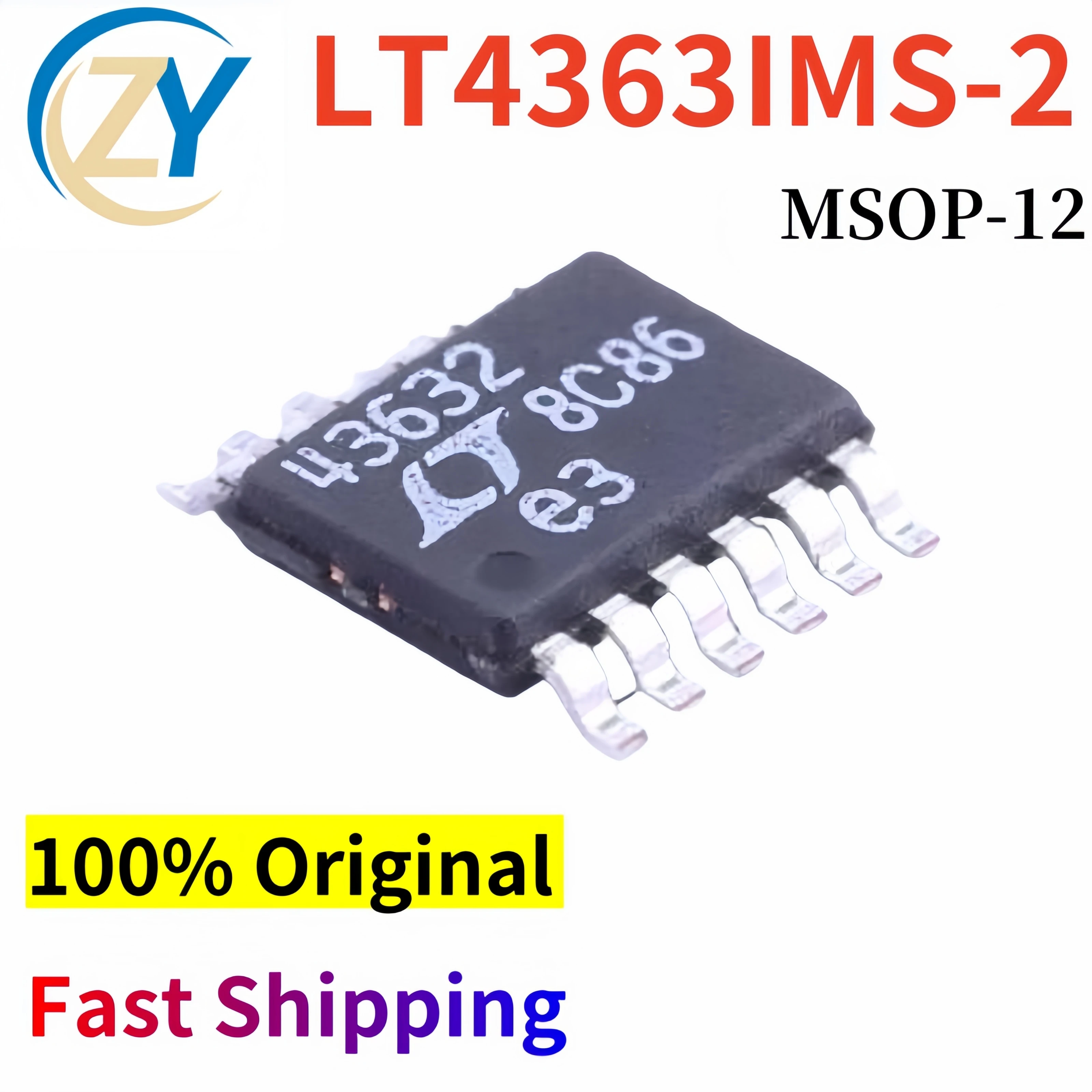 

(2pcs) LT4363 LT4363IMS MSOP12 LT4363IMS-2 1.2mA 100% Original & Guaranteed Quality