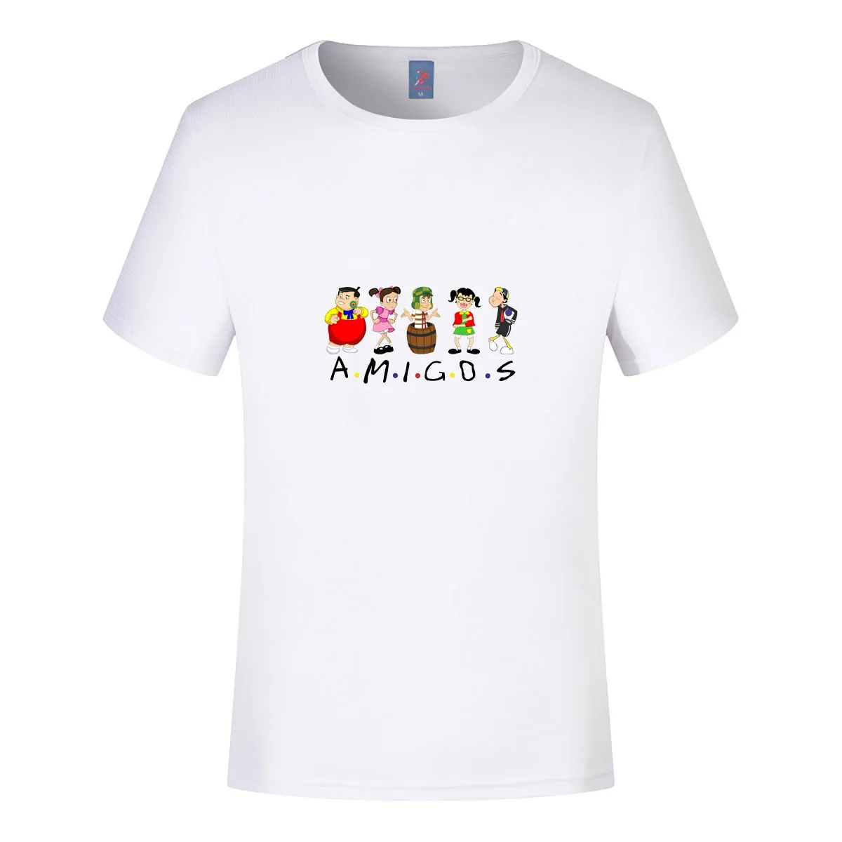 El Chavo Del Ocho Friends Printed T-shirt Chavo Del 8 Amigos Men Women Summer Short-sleeved Streetswear Cotton Tops