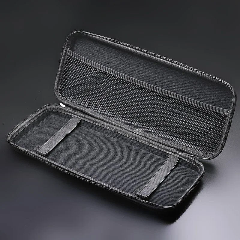 Black Oxford Hard‑Shell Keyboard Case Shock‑Absorbent Waterproof Mechanical Keyboard Storage Bag for Mechanical Keyboard