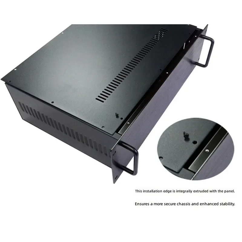 For 19 Inch 3U Standard Rack Mount Chassis Industrial Control Plug in Box Custom Non Standard Sheet Metal Enclosure for