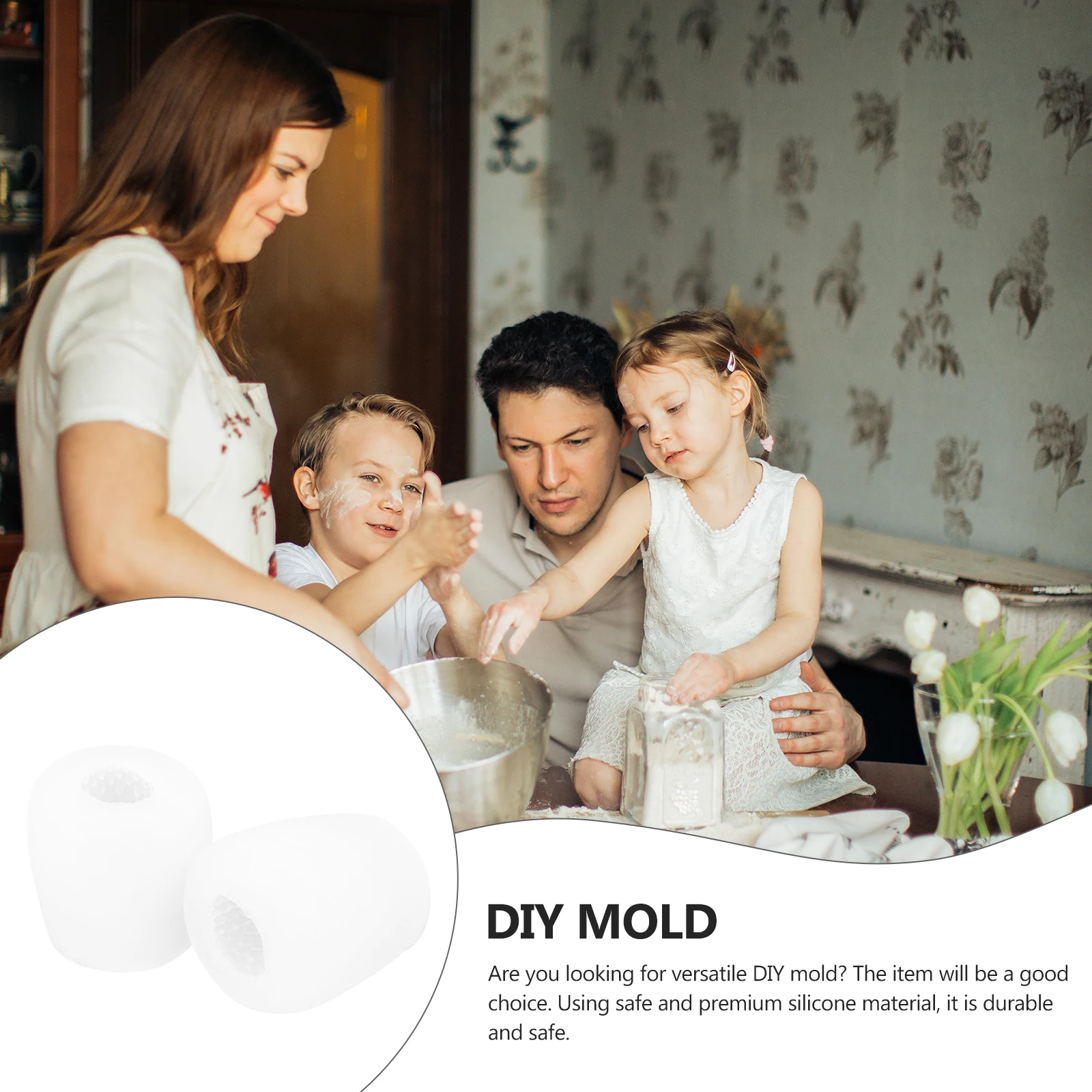 

2Pcs Strawberry Shaped Silicone Mold DIY Flexible Fruit Mold Artificial Fruit Casting Handmade Craft Tool DIY Tool