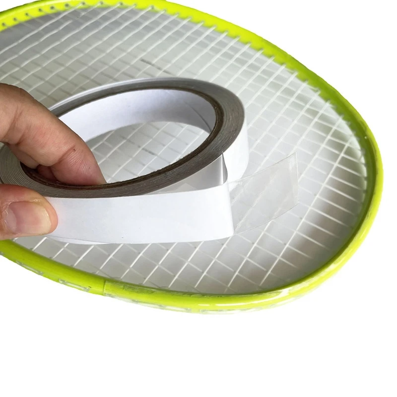 Cinta de protección para la cabeza de la raqueta de tenis, cinta transparente para el marco de la cabeza de la raqueta de bádminton y Squash, correa de bobinado, pegatina antifricción, 5m