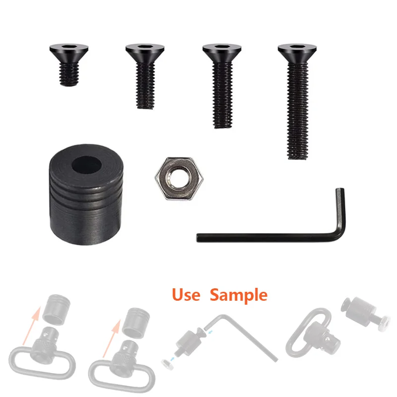 スイベルマウントクイックデタッチループベースキット、戦術ゲーム、狩猟、おもちゃの銃のアクセサリー用のさまざまなリングサイズに対応