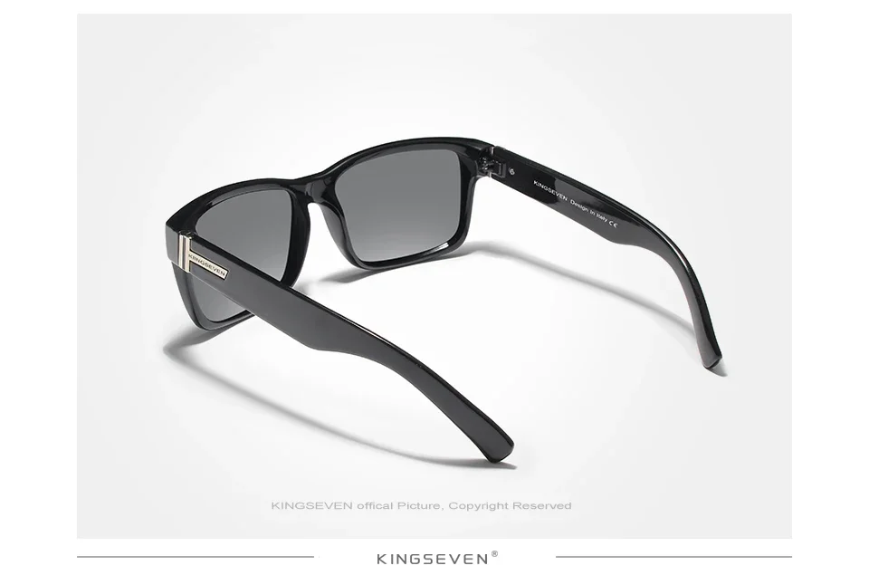 KINGSEVEN Beliebte Mode Neue Sommer Sonnenbrille UV400 Quadratischen Rahmen Polarisierte Männer/Frauen Anti-glare Fahren Outdoor Brillen – Detail 5