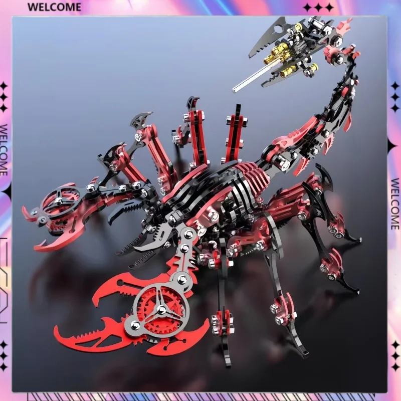 

Steampunk 3D Scorpions Assembling Model Kit Figure Mechanical Metal Insect Model Figure Diy Toy Joints Are Movable Boy Gifts