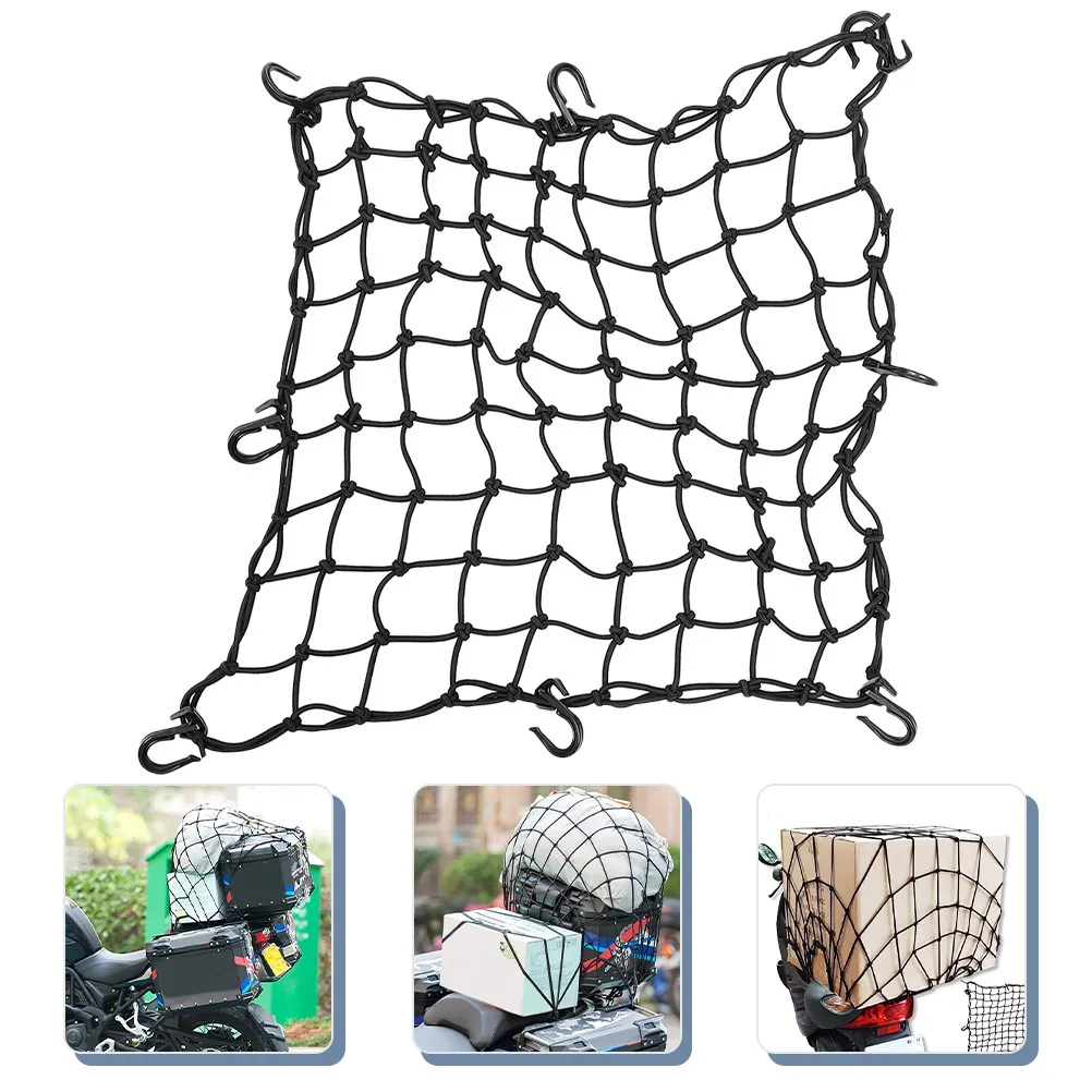 

High Elasticity Latex Luggage Net for Motorcycle Suv Atv Utv Camping Cart Garden Trolley Adjustable Stretchable Up to 100Cm