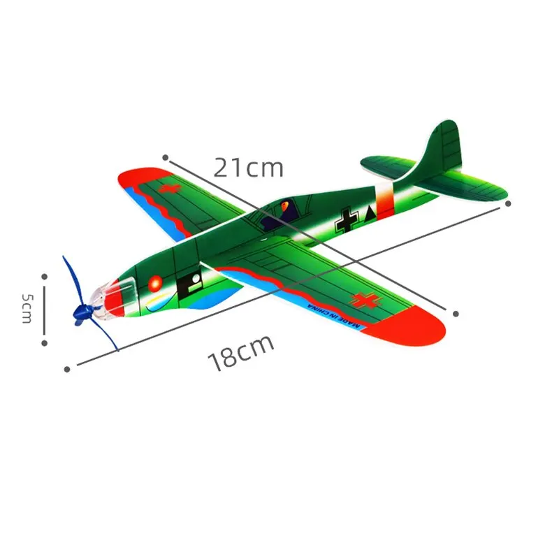 Venta caliente 10Pcsd de espuma al aire libre aviones de mano de aviación modelo de planeador