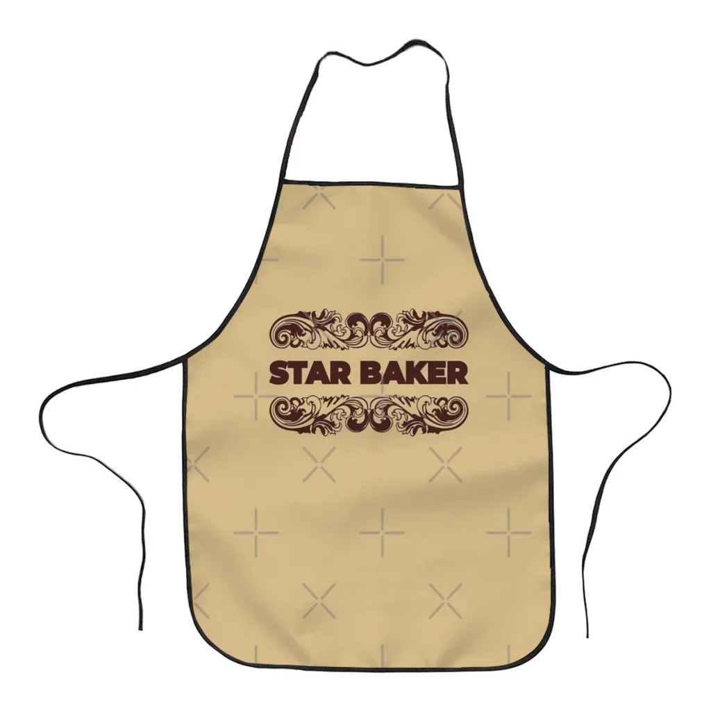 

Fashion Design great british baking show chocolate Apron Store Logo For Women Gift Composite Fabric Cleaning Pinafore