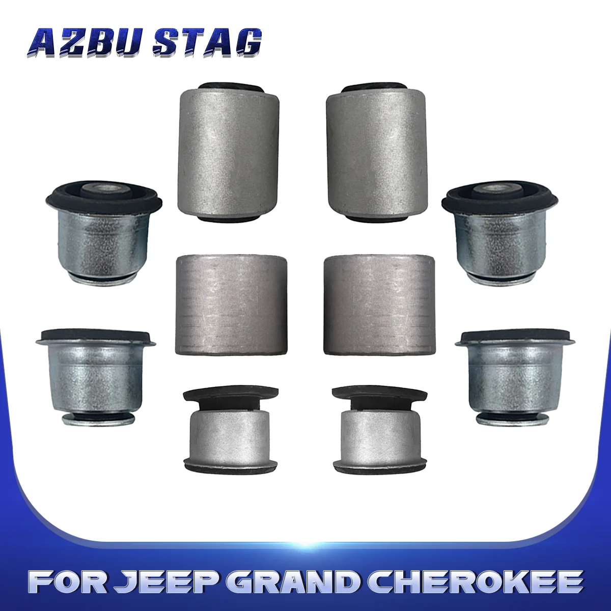 

AzbuStag 10Pcs Front Lower Upper Arm Bushing Suspension Kit for JEEP GRAND CHEROKEE DODGE DURANGO 2011 2012 2013 2014 2015