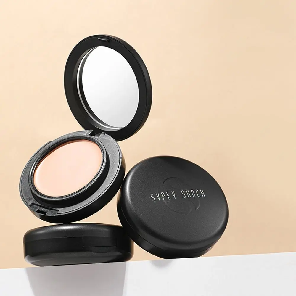 

3 Colors Pressed Powder Foundation Oil Control Silky Texture Makeup Base Waterproof Long-Lasting Setting Powder Natural Coverage