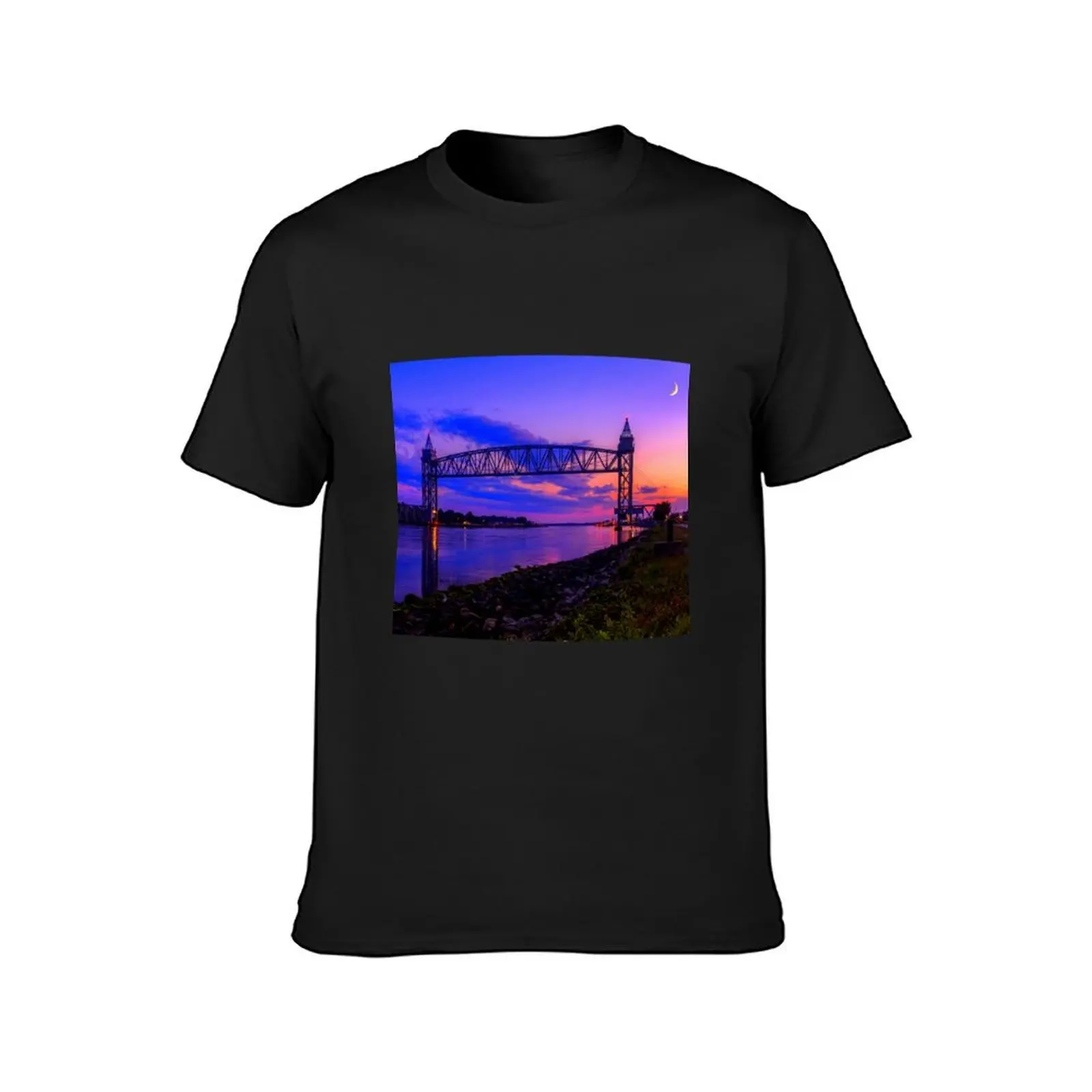 Magical Sunset at the Cape Cod Railroad Bridge T-Shirt for a boy hippie clothes animal prinfor boys t shirt men