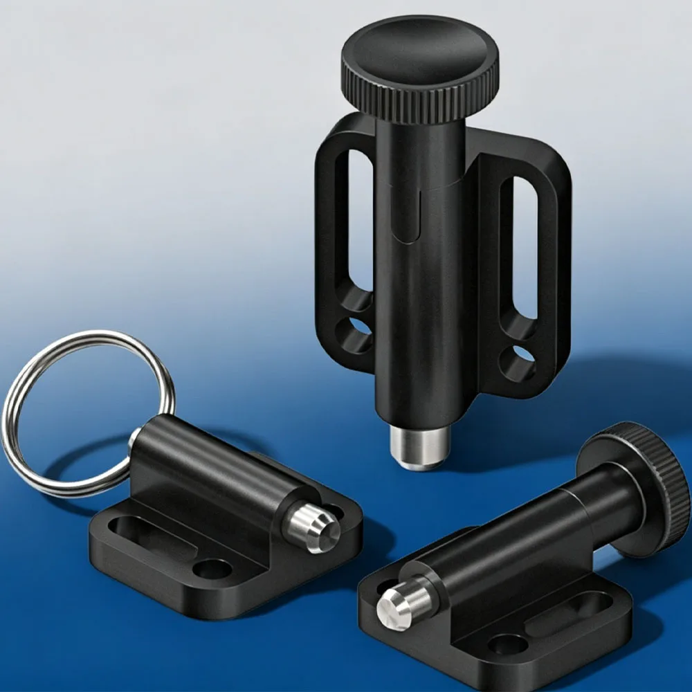 Flange Mount Knob Indexing Plunger Spring Locating Pin Quick Release Lock Pin Replacement for Standard Index Screw