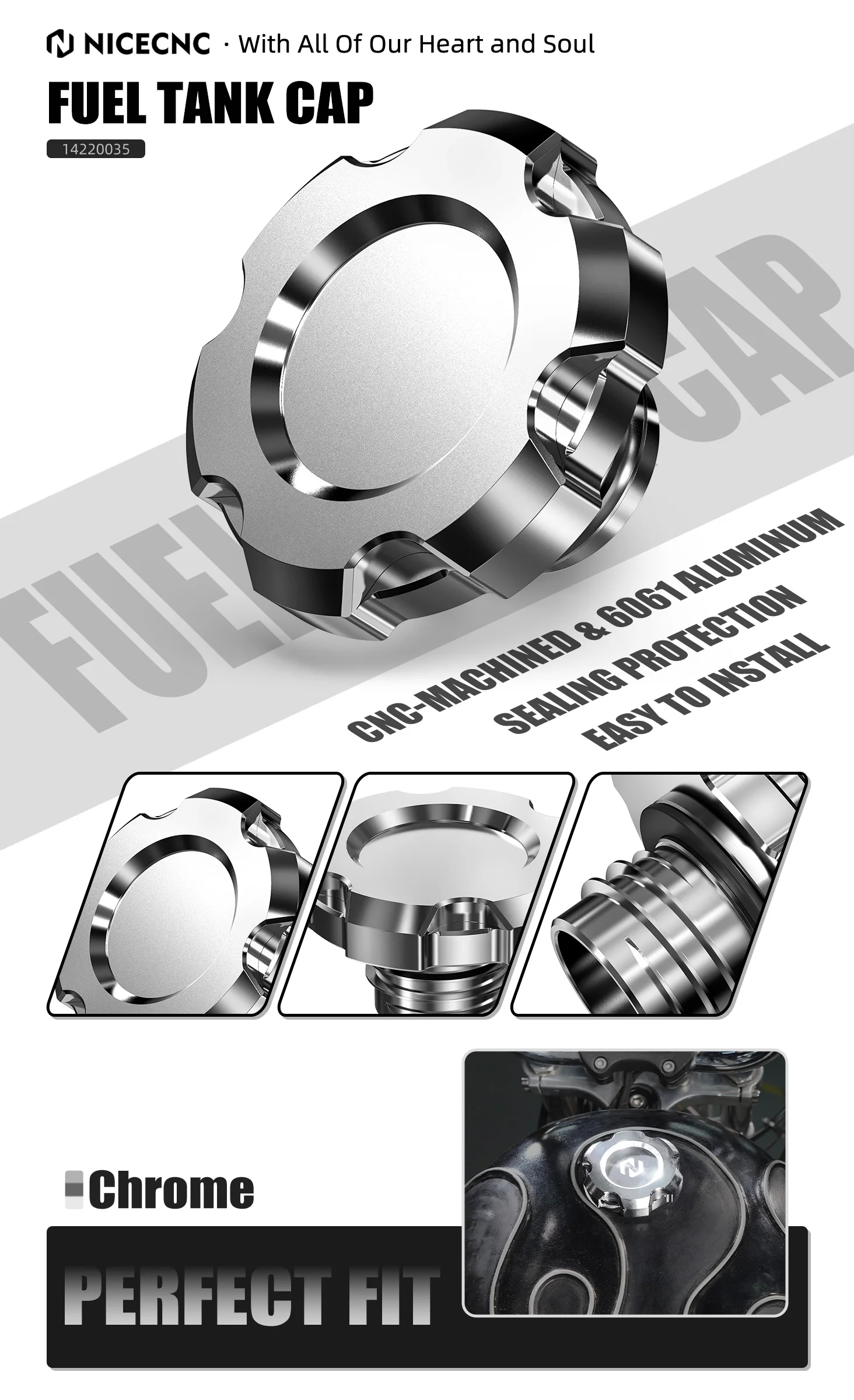 Tankdeckel mit O-Ring für Harley Sportster 883 Low XL883L 2005–2009 Sportster 1200 Low XL1200L Iron 883 XL883N Forty Eight – Detail 15