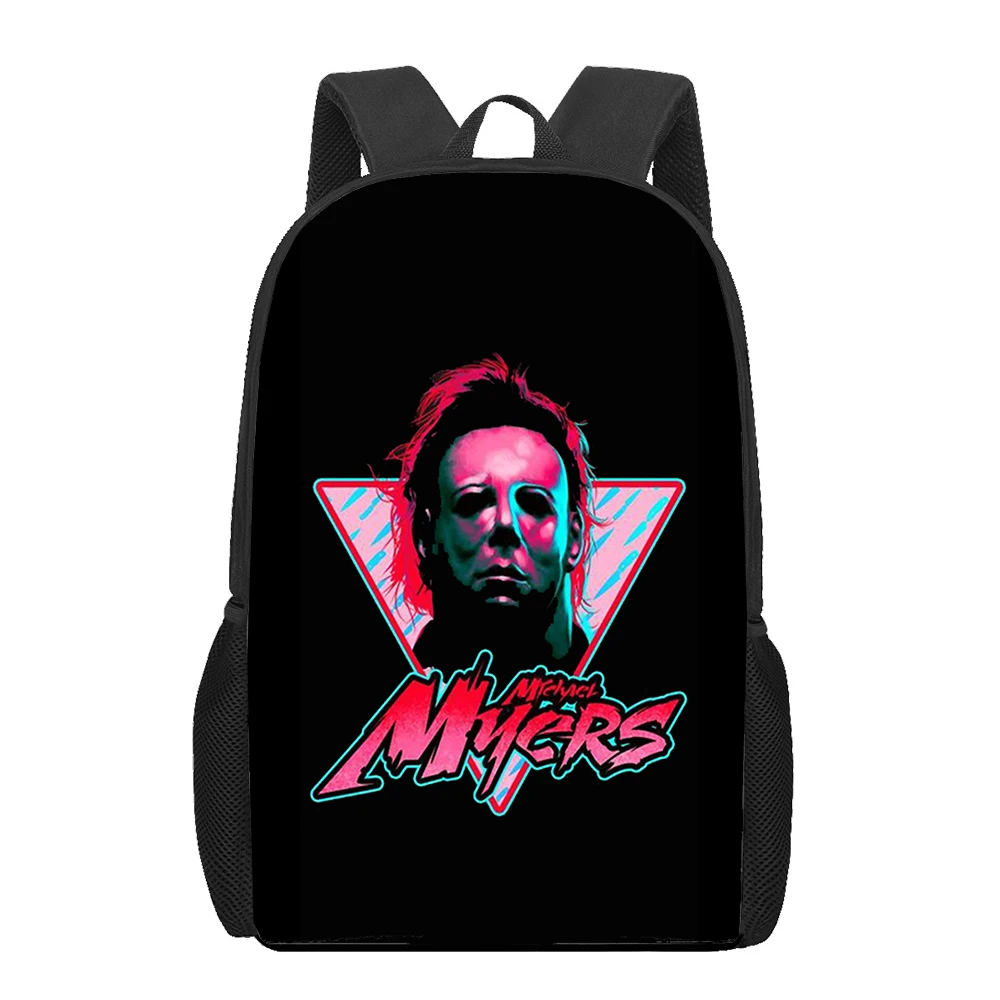 Halloween Michael Myers Horror Movie School Bags For Boys Girls 3D Print School Backpacks Kids Bag Backpack Men Child Bookbag