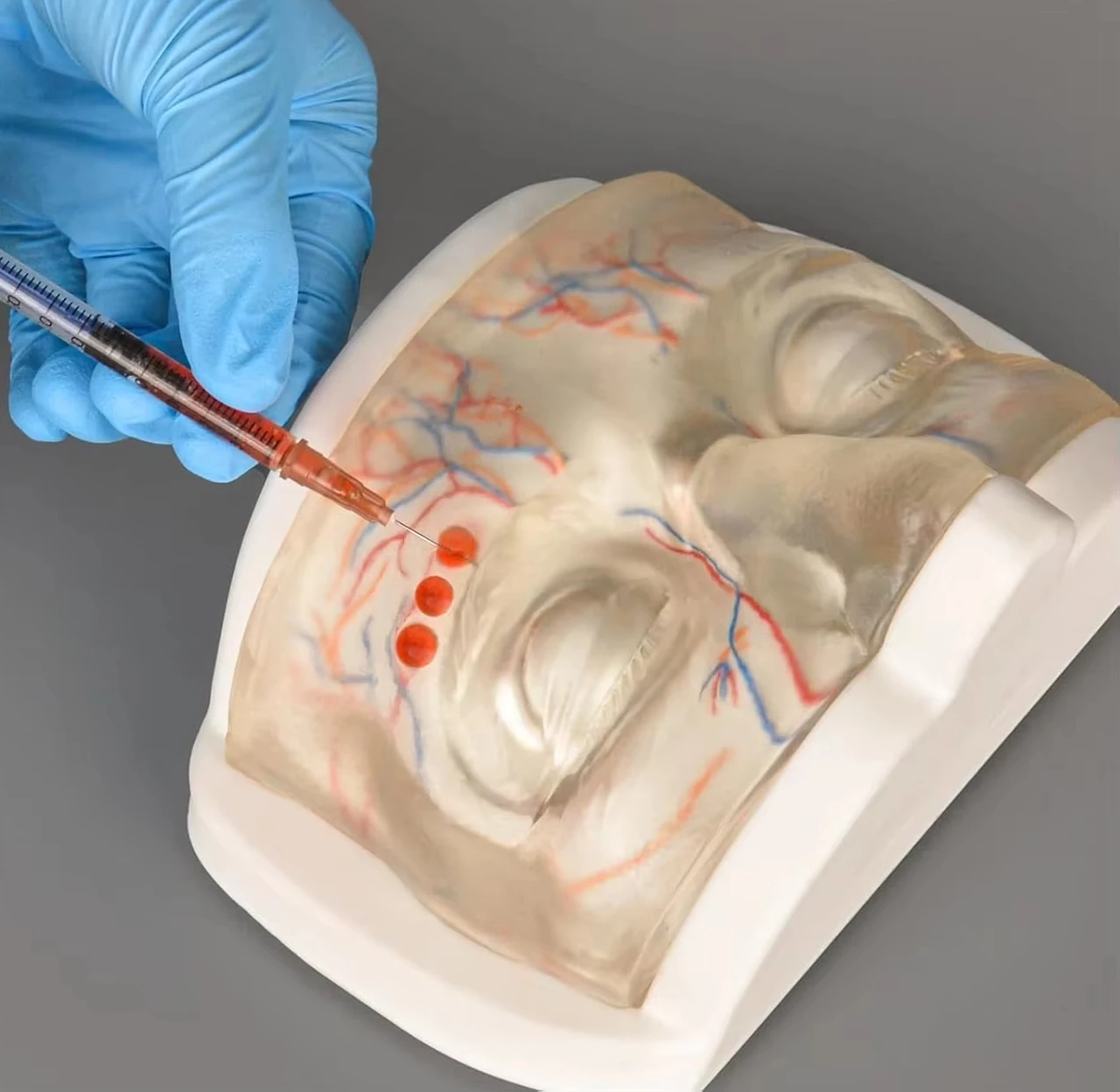 Eye Injection Training Model Transparent Face Model Simulation Practice Education Tool