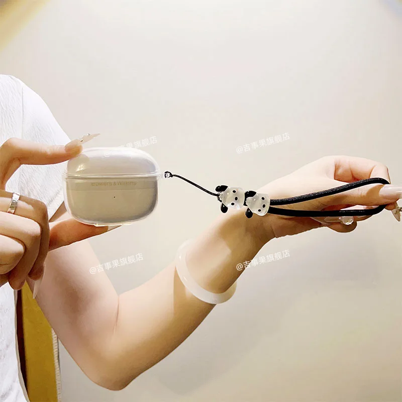 Capa para fones de ouvido sem fio bowers & wilkins pi8/pi6 com alça transparente tpu macio ultrafino acessórios de proteção fones de ouvido