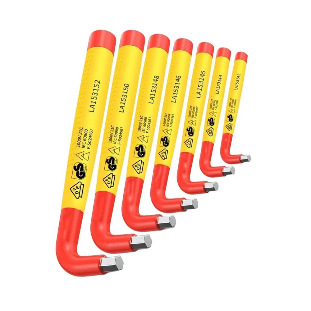 Alloy Steel Wrenches Insulated Hex Key High Hardness Alloy Steel Non-slip Ergonomic Handle Wear Resistant Finish