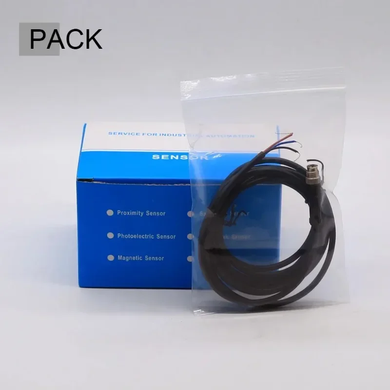 Línea de 2m M12 4 5 pines PVC LED IP67 Cable de Sensor conector tipo A enchufe impermeable macho y hembra brida de ángulo recto