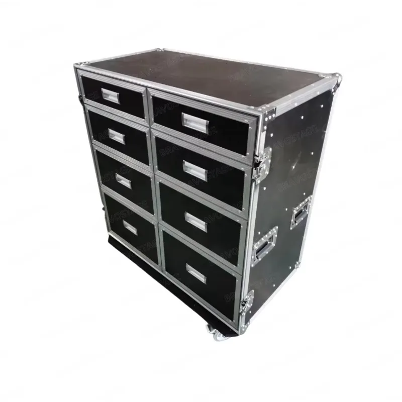 

Storage Moving Case Box Movable Utility Drawer Flight Road Cases With Drawers