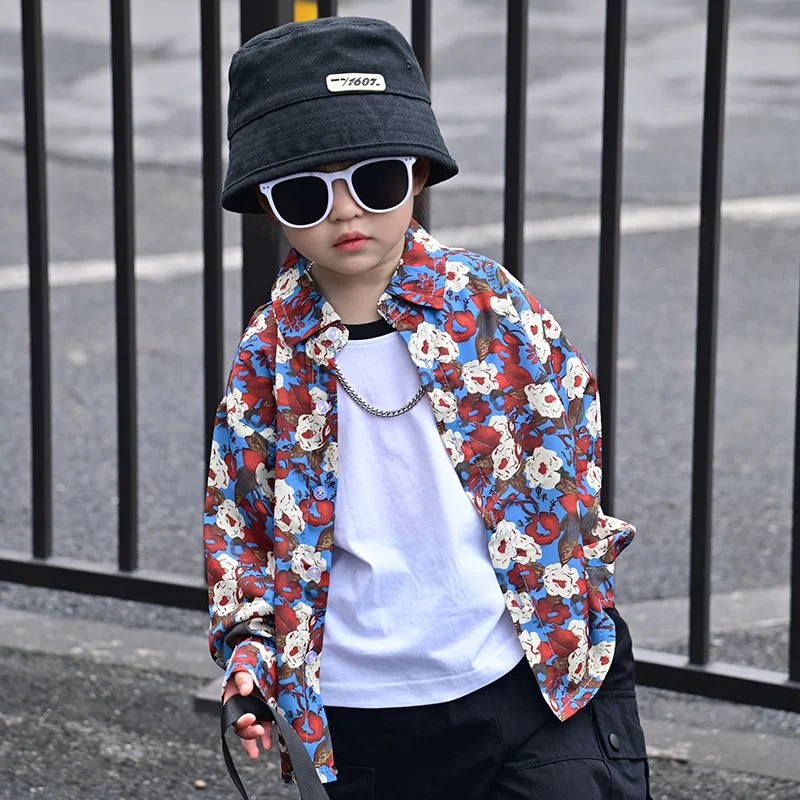 

Boys Baby's Kids Blouse Coat Jacket Outwear Cotton 2024 Flowers Spring Autumn Shirts Outwear Teenagers Overcoat Children's Cloth