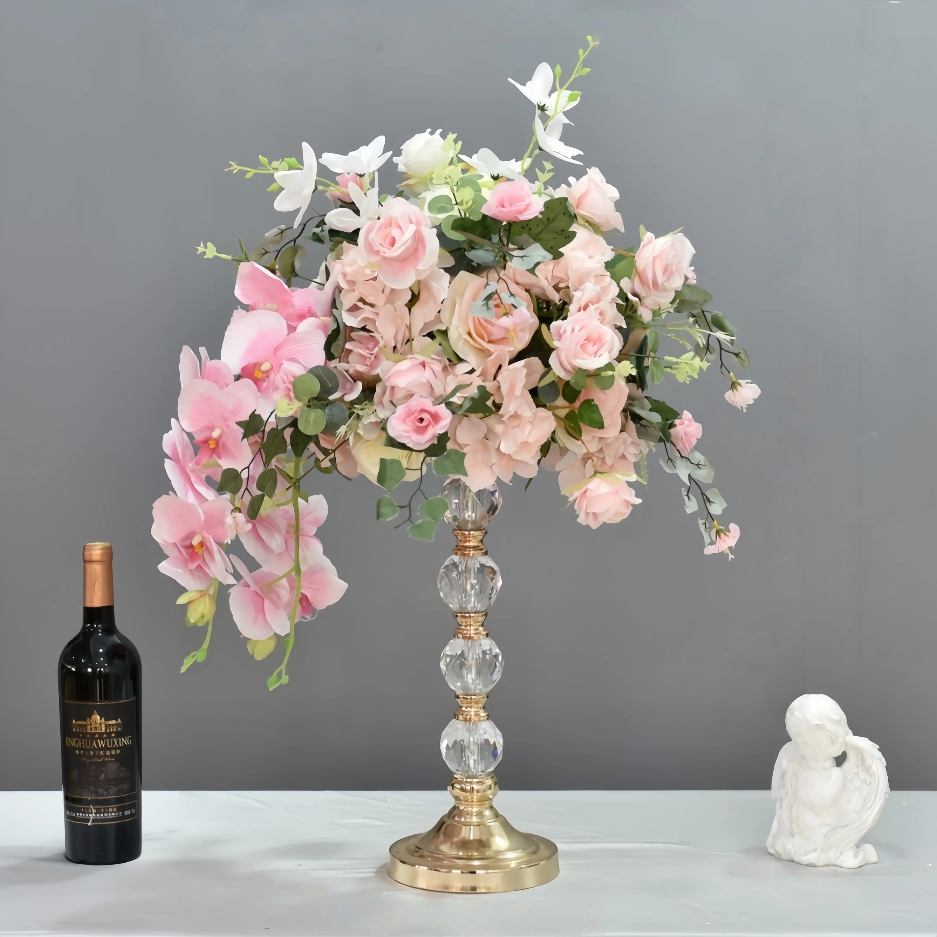 Artificial Orchid Table Decoration True Touch Phalaenopsis Center Parts Environmentally Friendly Long-lasting Restaurant Office
