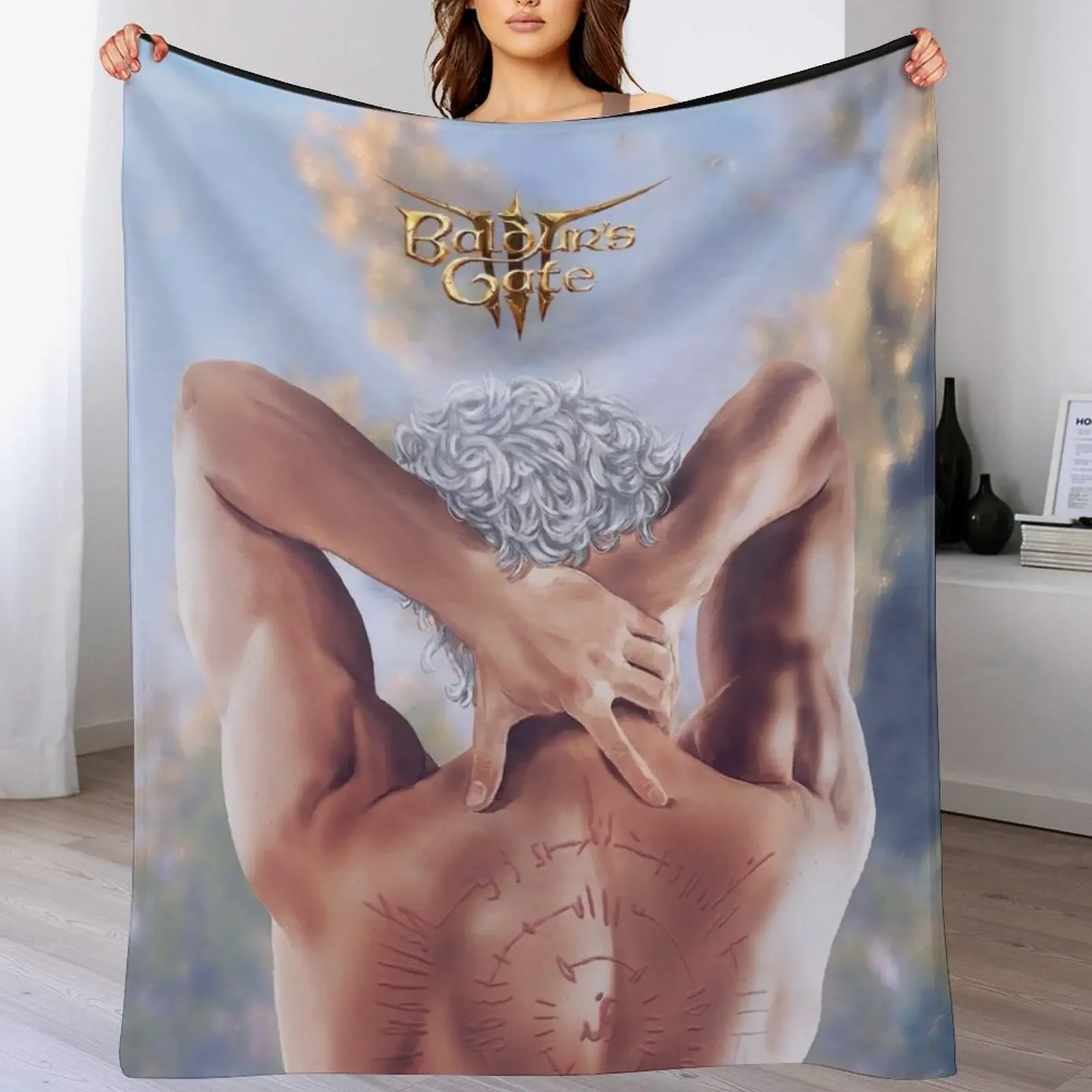 Astarion back Throw Blanket Year Round Soft Comfortable Blanket for Home