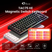 AKKO TAC75 HE teclado con interruptor magnético 75% teclados para juegos disparador rápido 0,005mm 8K RGB con cable Esports teclado personalizado para jugadores