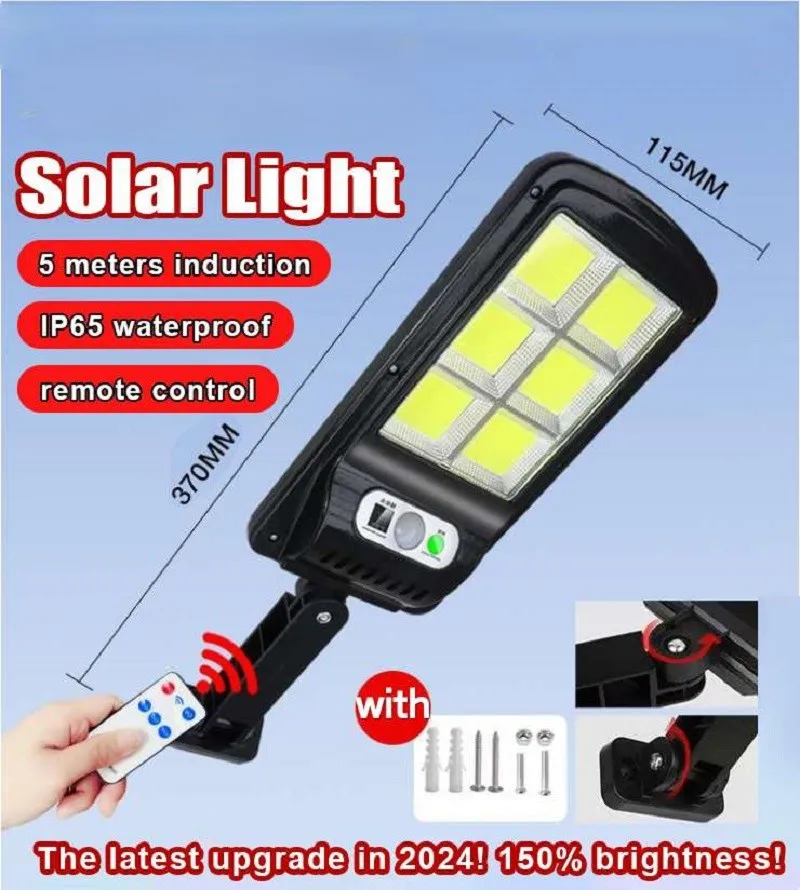 Irradiation 300㎡ Solar Lights Outdoor Sunlight Motion Sensor Light IP65 Waterproof Garden Street Wall Outdoor Solar Lamp