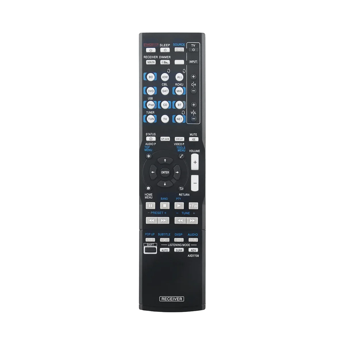 AXD7739 Replace Remote Control for Pioneer AV Receiver VSX-830-K VSX-45 VSX-830 VSX-90