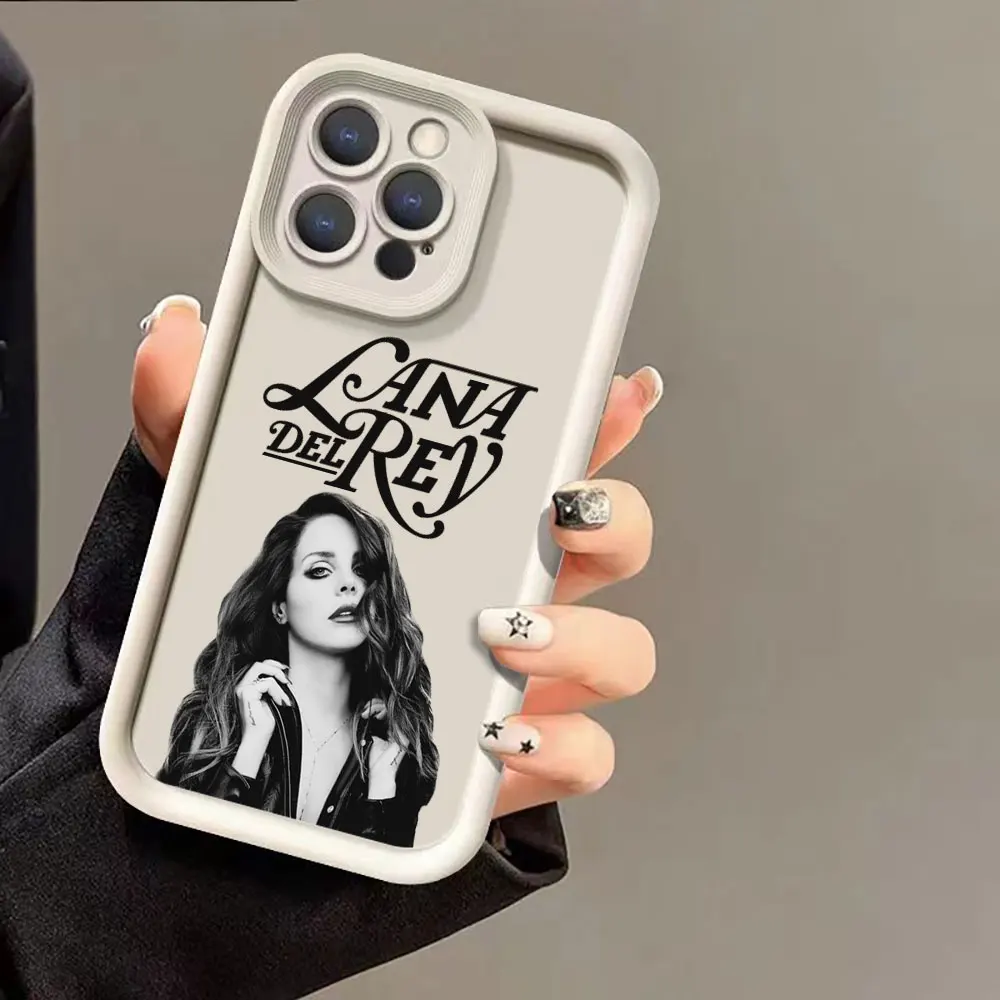 Liquid Silicone Case For Apple iPhone 15 14 13 12 11 Pro Max 7 8 16 X XS 14 15 ProMax Phone Case Hot Singer Lana Del Rey Cover