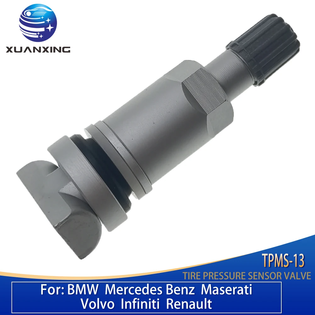 Válvula de neumático de TPMS-13 para Mercedes benz, sensor de presión de neumáticos TPMS de aluminio, repuesto