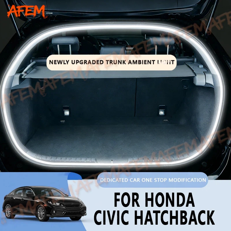 FOR 2016-2025 Honda Civic Hatchback Trunk Light Modification light Atmosphere lights White warm white Rear Trunk LED Light Bar