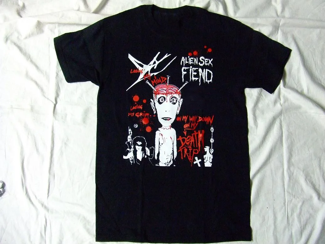 New Popular Alien Sex Fiend Black T-Shirt Cotton Full Size