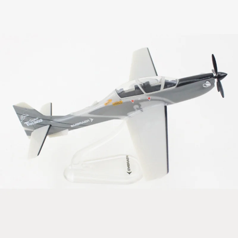 JASON TUTU Embraer A-29 Super Toucan Fighter Aircraft Diecast 1/100 Scale Miniature Planes A29 Airplane Model Dropshipping