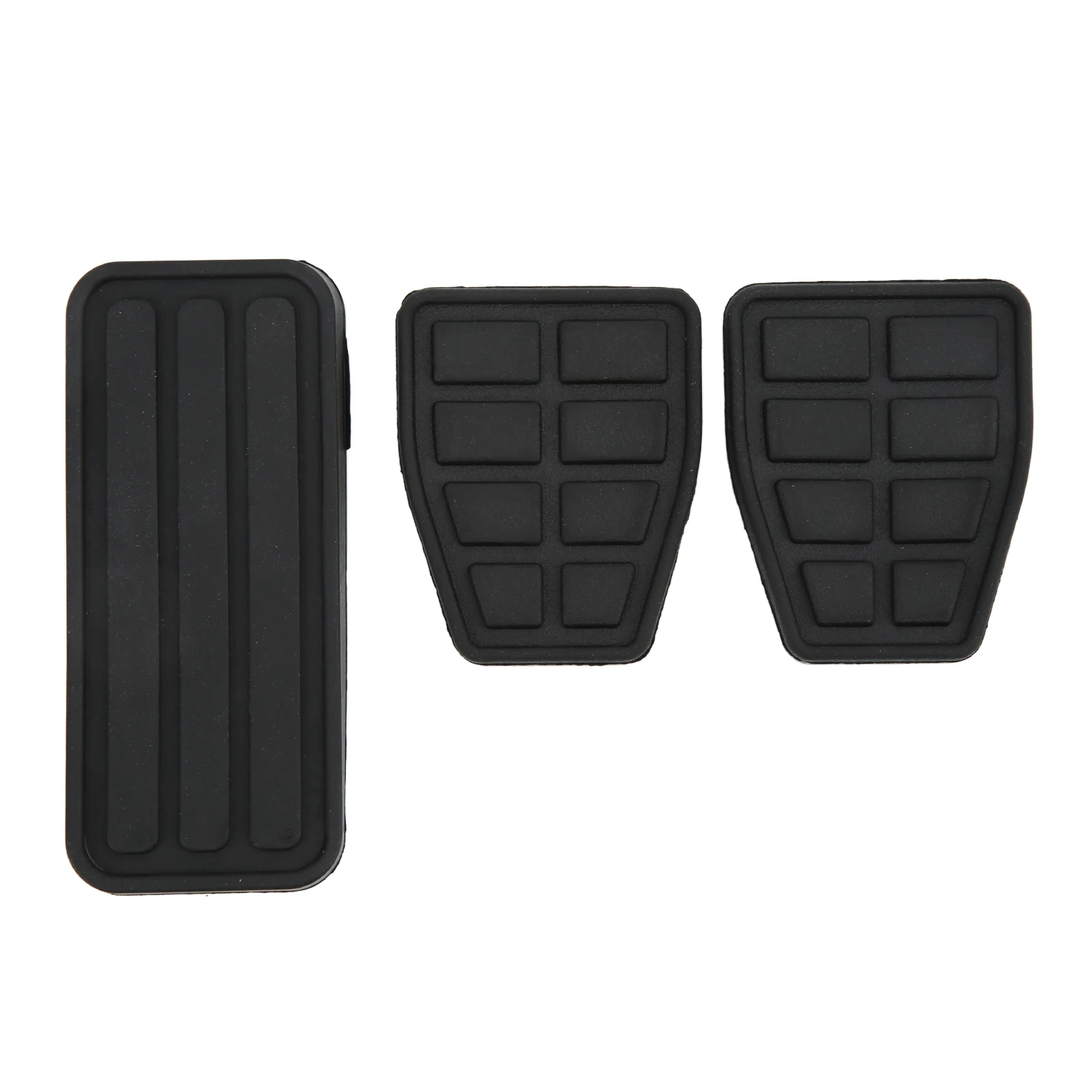 171721647 For T4  1990‑2003 Clutch Brake Accelerator Pedal Pad Kit Rubber Black Flexible Wearproof Replacement 3pcs